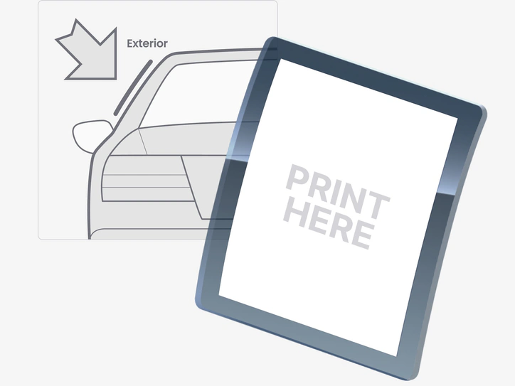 Exterior Window Sticker Blank