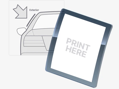 Exterior Window Sticker Blank (Vinyl) Exterior Window Sticker Blank (Vinyl)