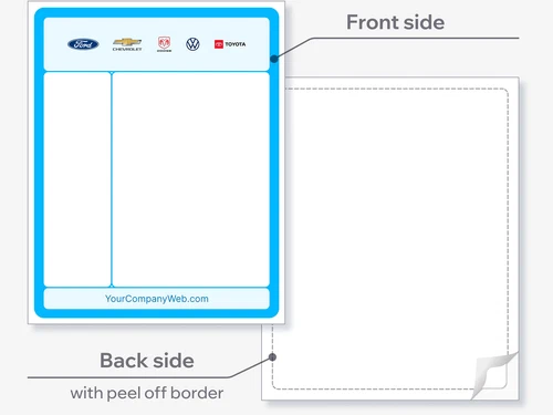 Exterior Window Sticker Custom (Vinyl)