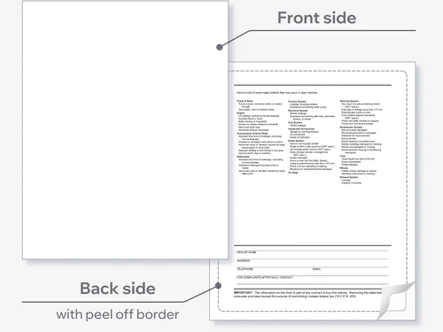 Exterior Buyers Guide - P/A - Backer Printing Only (Vinyl) Exterior Buyers Guide - P/A - Backer Printing Only (Vinyl)