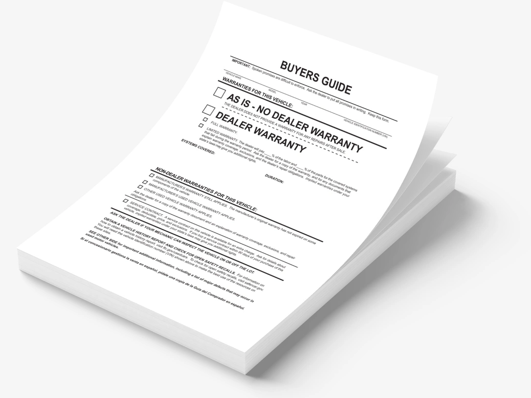 Exterior Buyers Guide Implied Warranty