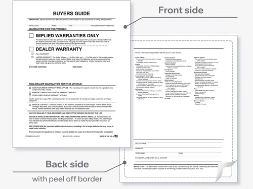 Exterior Buyers Guide - Implied Warranty - P/A - No Lines (Vinyl) Exterior Buyers Guide - Implied Warranty - P/A - No Lines (Vinyl)