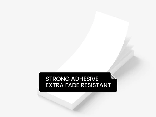 Exterior Addendum Blank. Strong Adhesive. Extra Fade Resistant