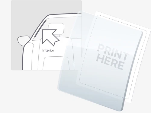 Interior Window Sticker Blank Interior Window Sticker Blank