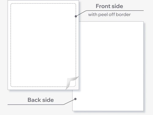 Interior Window Sticker Blank