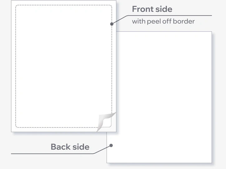 Interior Window Sticker Blank