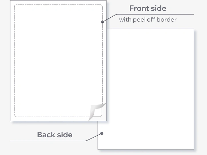 Interior Window Sticker Blank