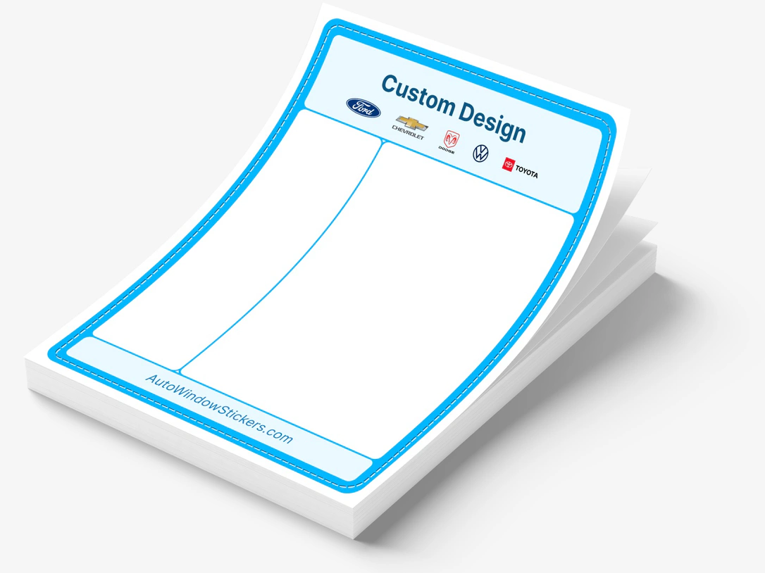 Interior Window Sticker Custom