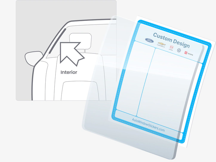 Interior Window Sticker Custom
