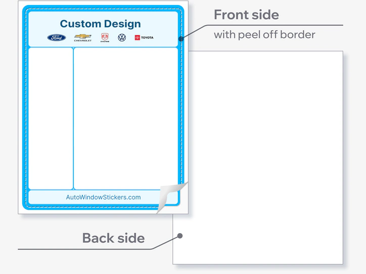 Interior Window Sticker Custom