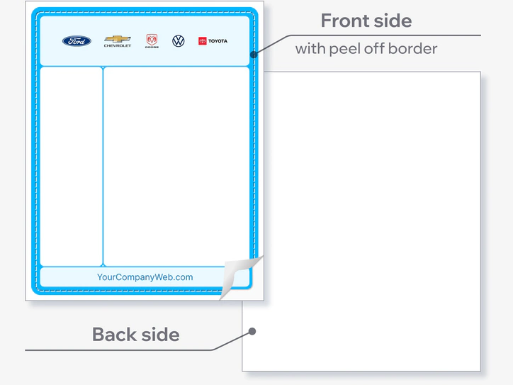 Interior Window Sticker Custom