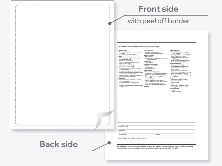 Interior Buyers Guide Backer Printing Only