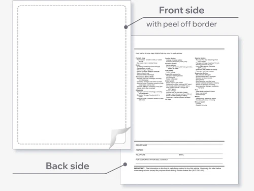 Interior Buyers Guide Backer Printing Only