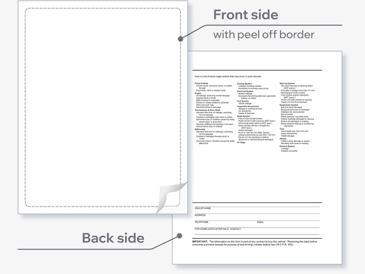 Interior Buyers Guide Backer Printing Only