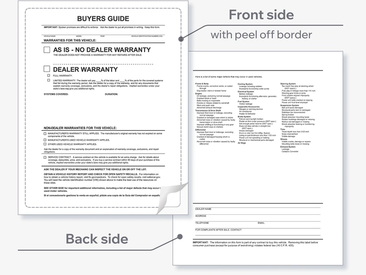 Interior Buyers Guide - BG-2017 - As Is - P/A - No Lines